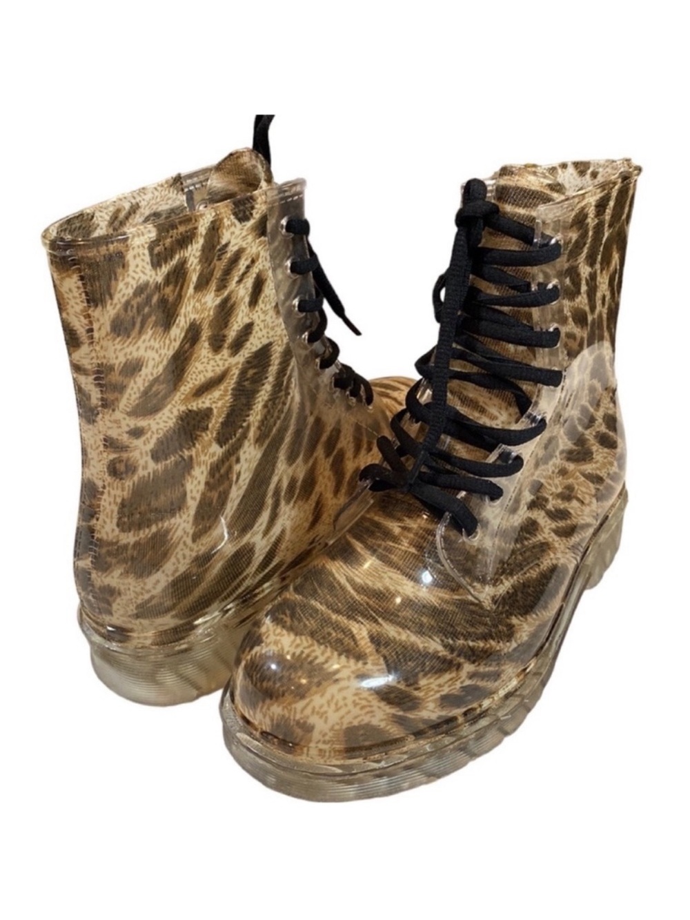 NWOB Yoki Jelly Leopard Print Rain Boots